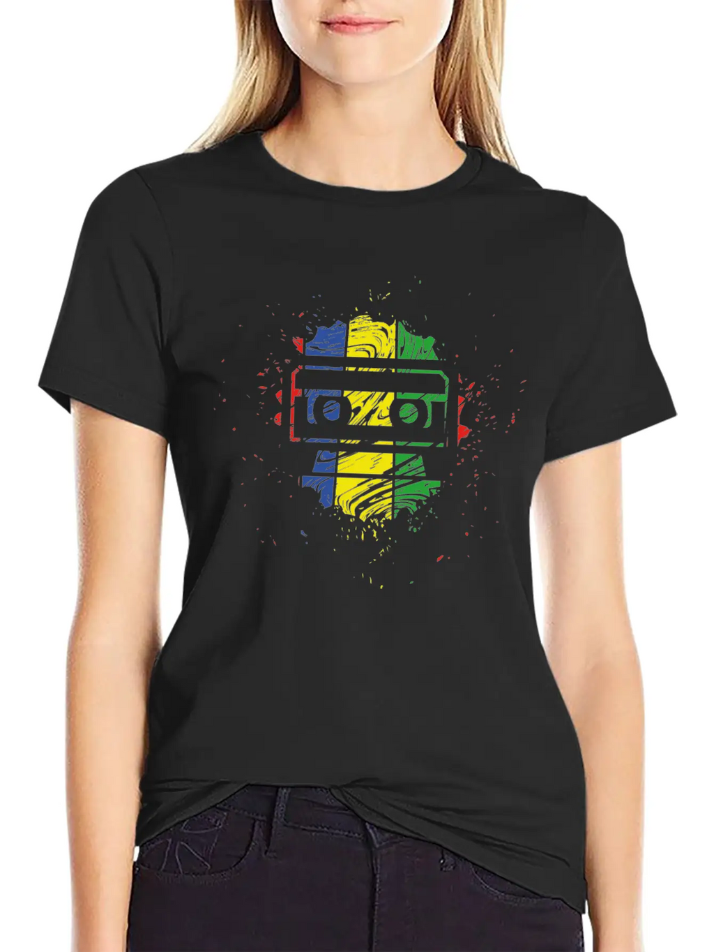 Retro Music Breathable Soft Cotton T-Shirt – Timeless Casual Look