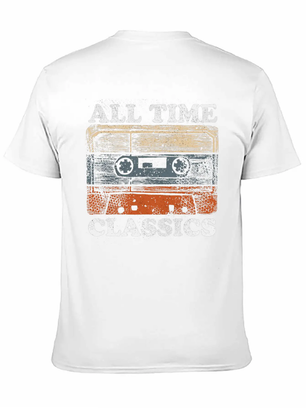 Retro Musik Kassette Skizze Vintage Audio Unisex Short Sleeve Soft Cotton T-Shirt – Casual Everyday Wear