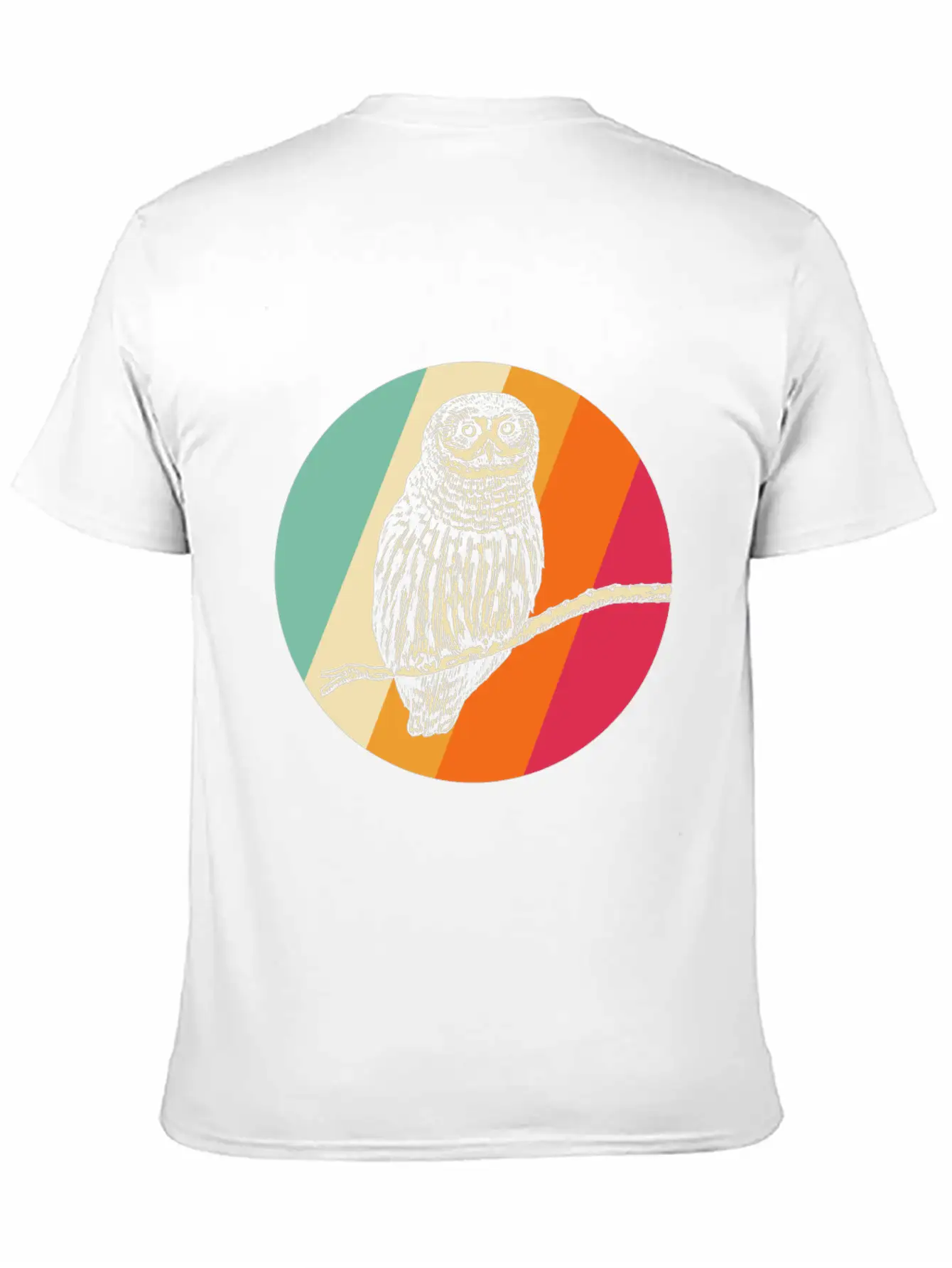 Retro Owl Essential Cotton Tee For Daily Outfits – Unisex Style