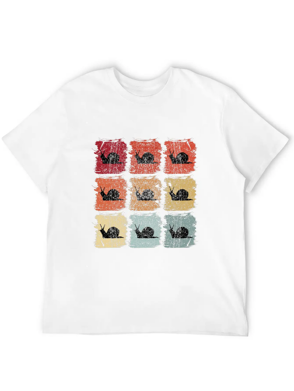 Retro Pop Art Snail Unisex Casual T-Shirt – Clean Design For Daily Comfort