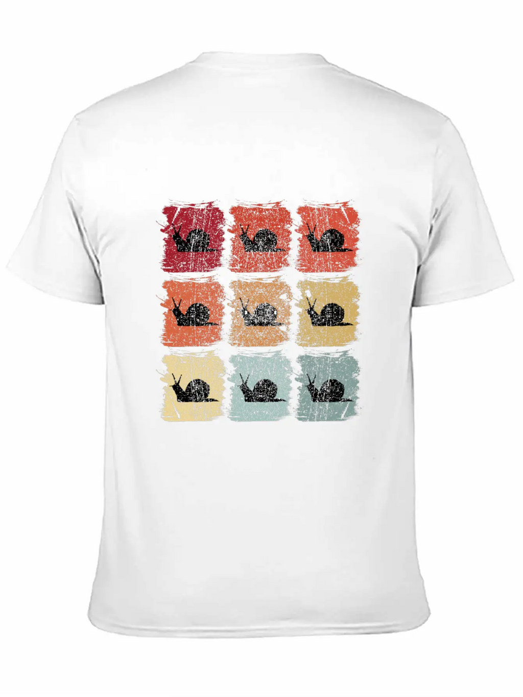 Retro Pop Art Snail Unisex Casual T-Shirt – Clean Design For Daily Comfort