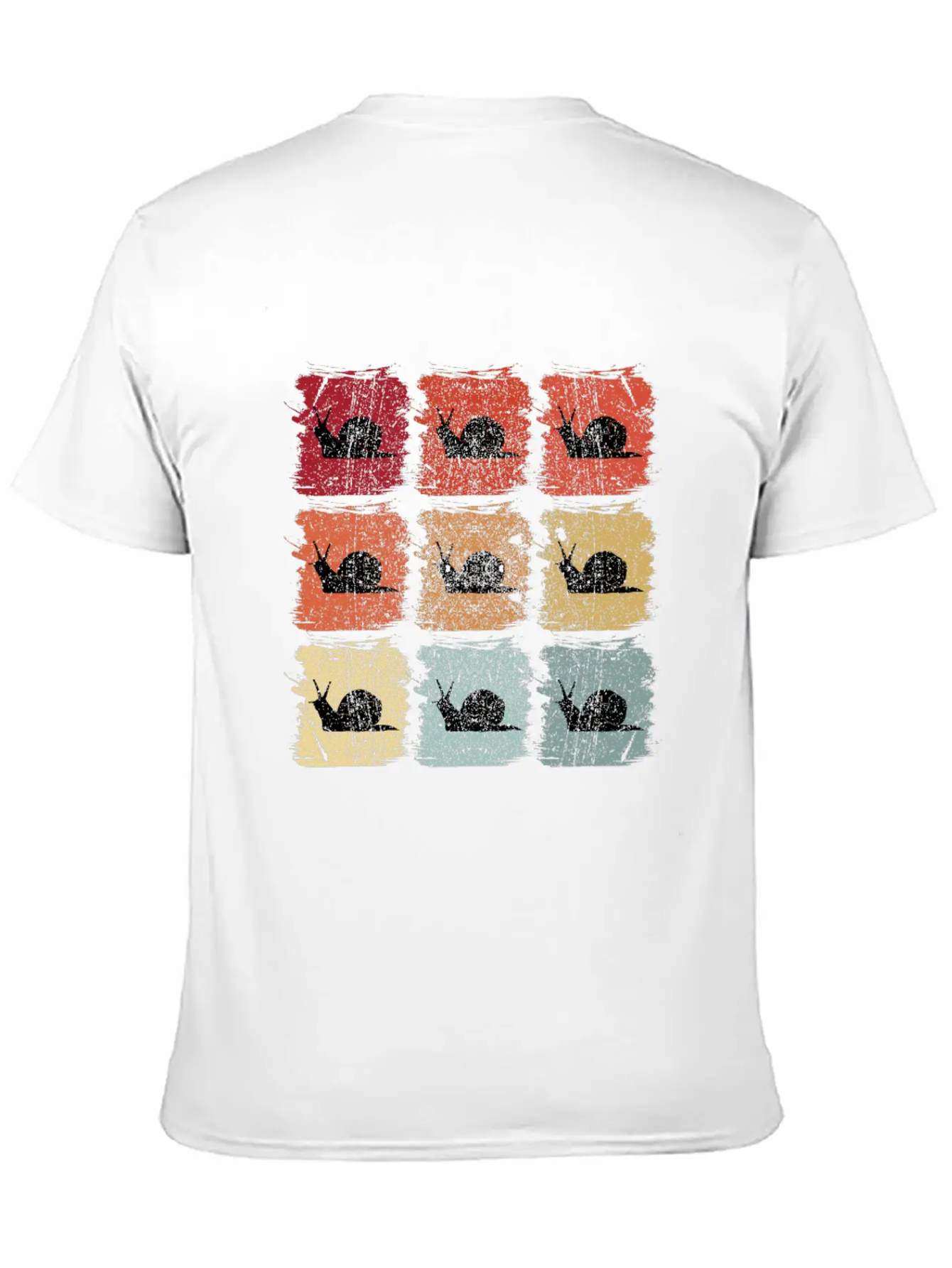 Retro Pop Art Snail Unisex Casual T-Shirt – Clean Design For Daily Comfort