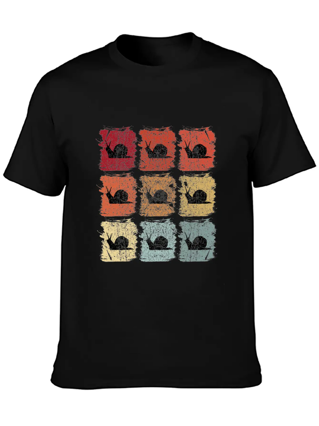 Retro Pop Art Snail Unisex Casual T-Shirt – Clean Design For Daily Comfort