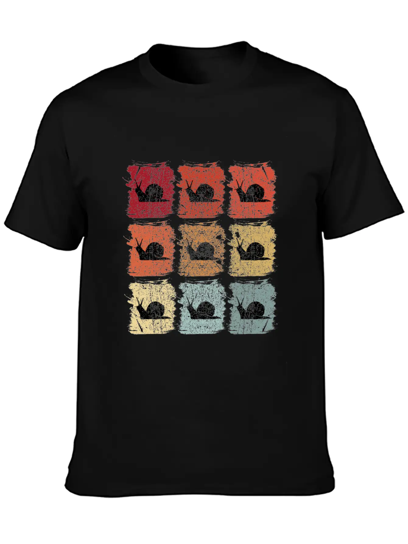 Retro Pop Art Snail Unisex Casual T-Shirt – Clean Design For Daily Comfort