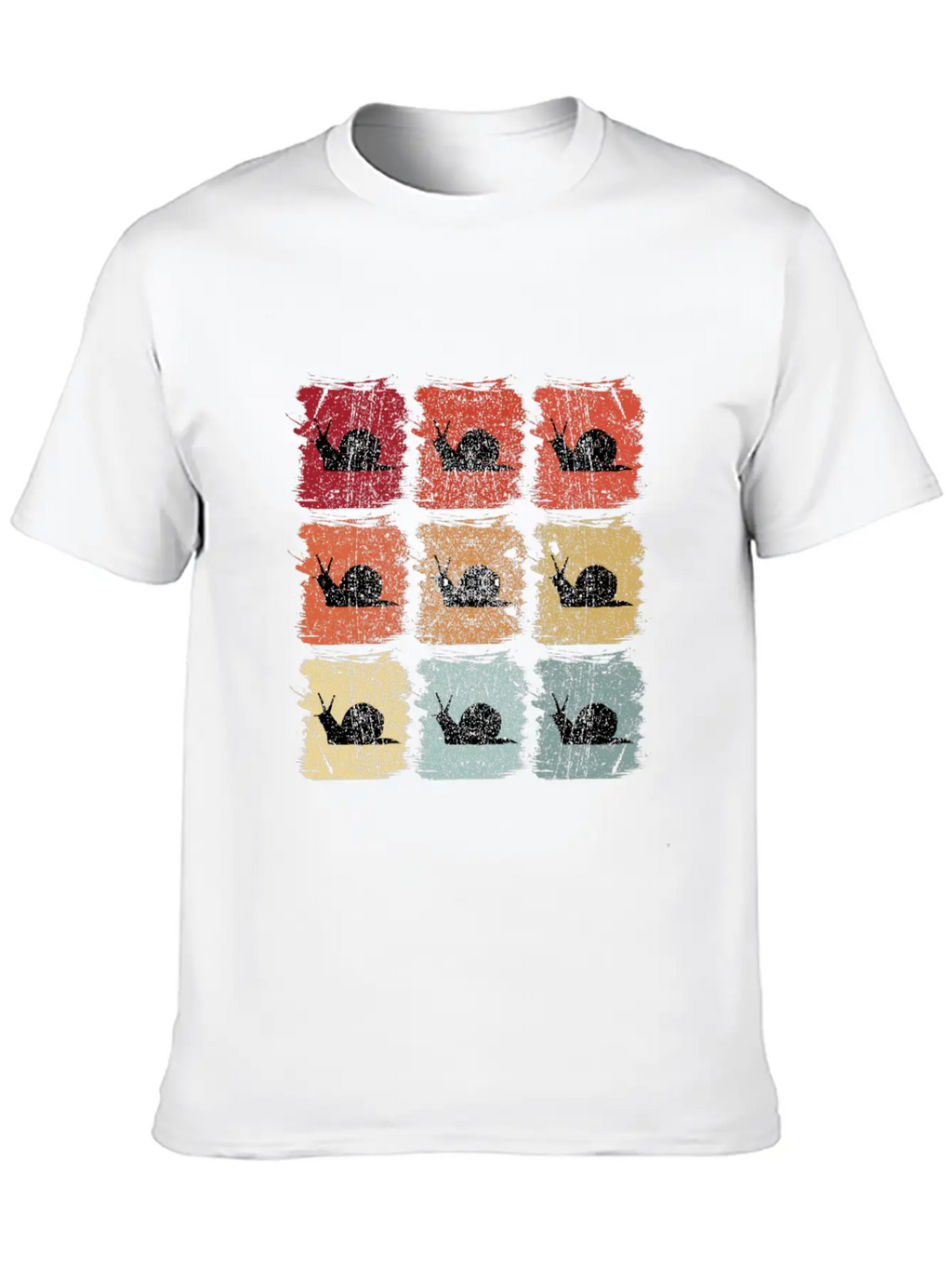 Retro Pop Art Snail Unisex Casual T-Shirt – Clean Design For Daily Comfort