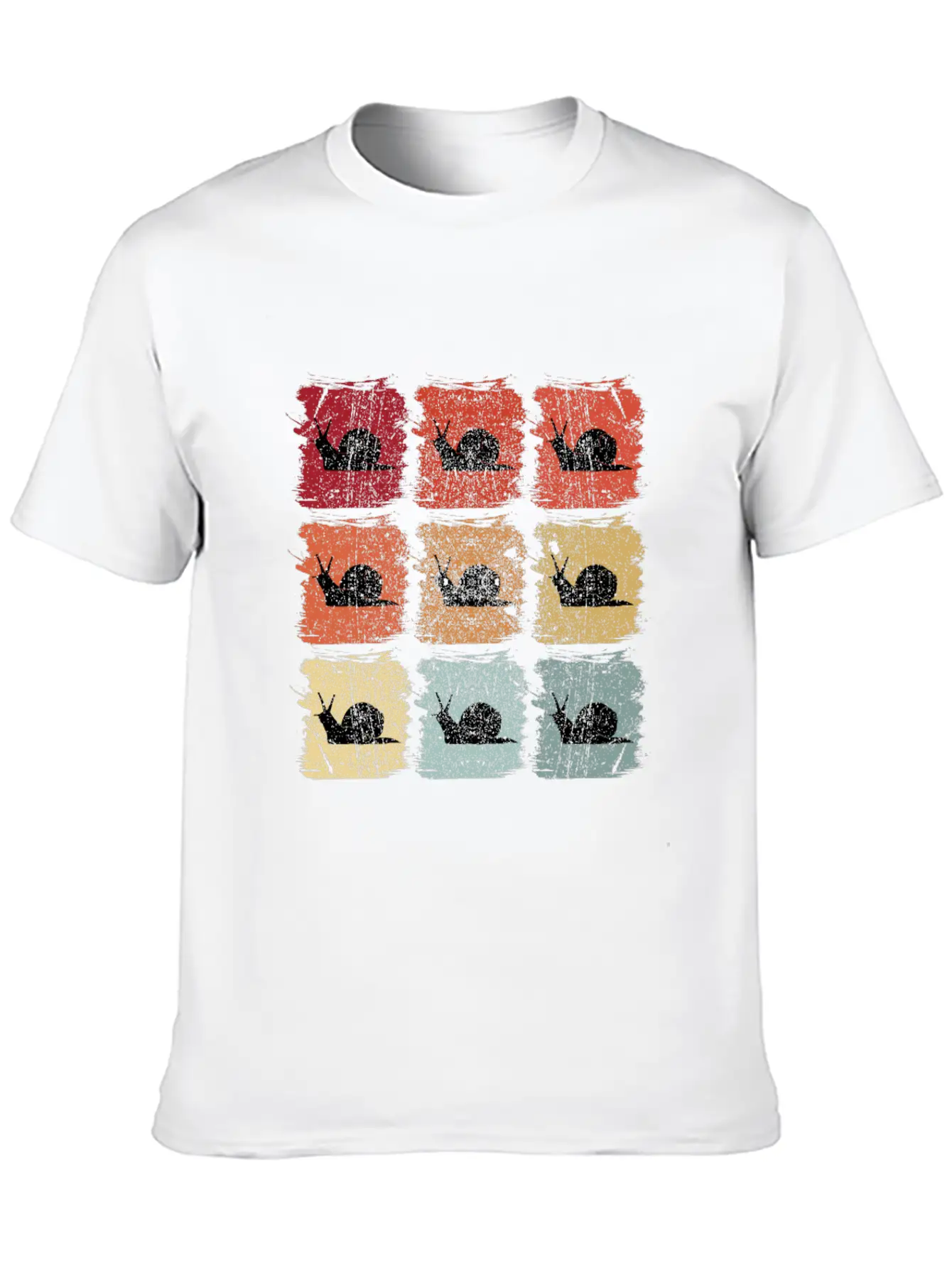 Retro Pop Art Snail Unisex Casual T-Shirt – Clean Design For Daily Comfort