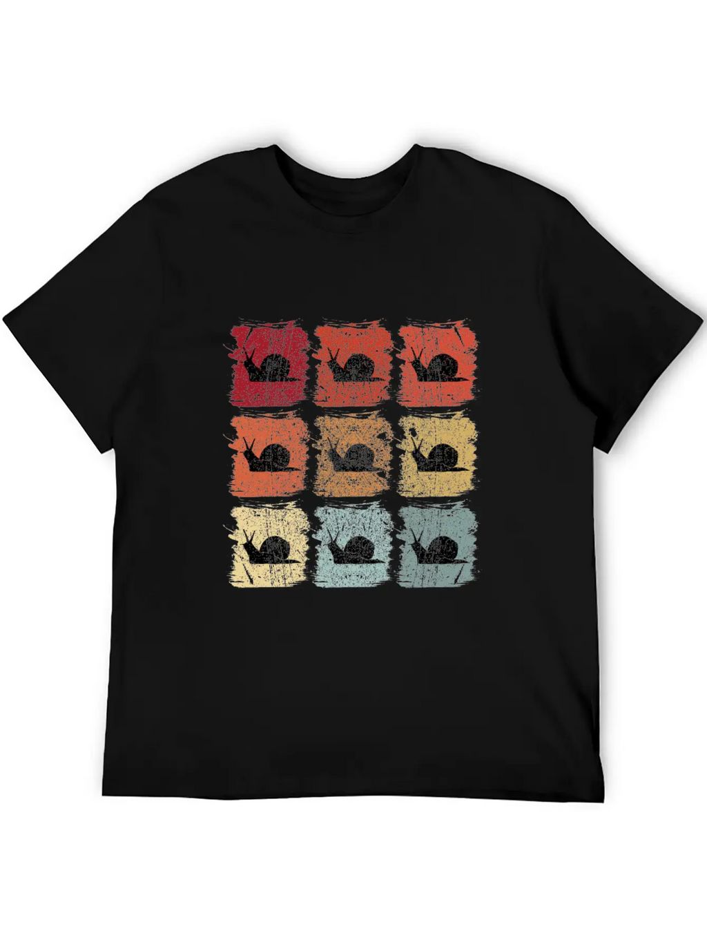 Retro Pop Art Snail Unisex Casual T-Shirt – Clean Design For Daily Comfort
