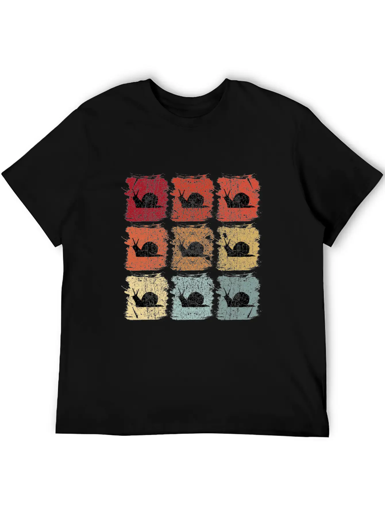 Retro Pop Art Snail Unisex Casual T-Shirt – Clean Design For Daily Comfort