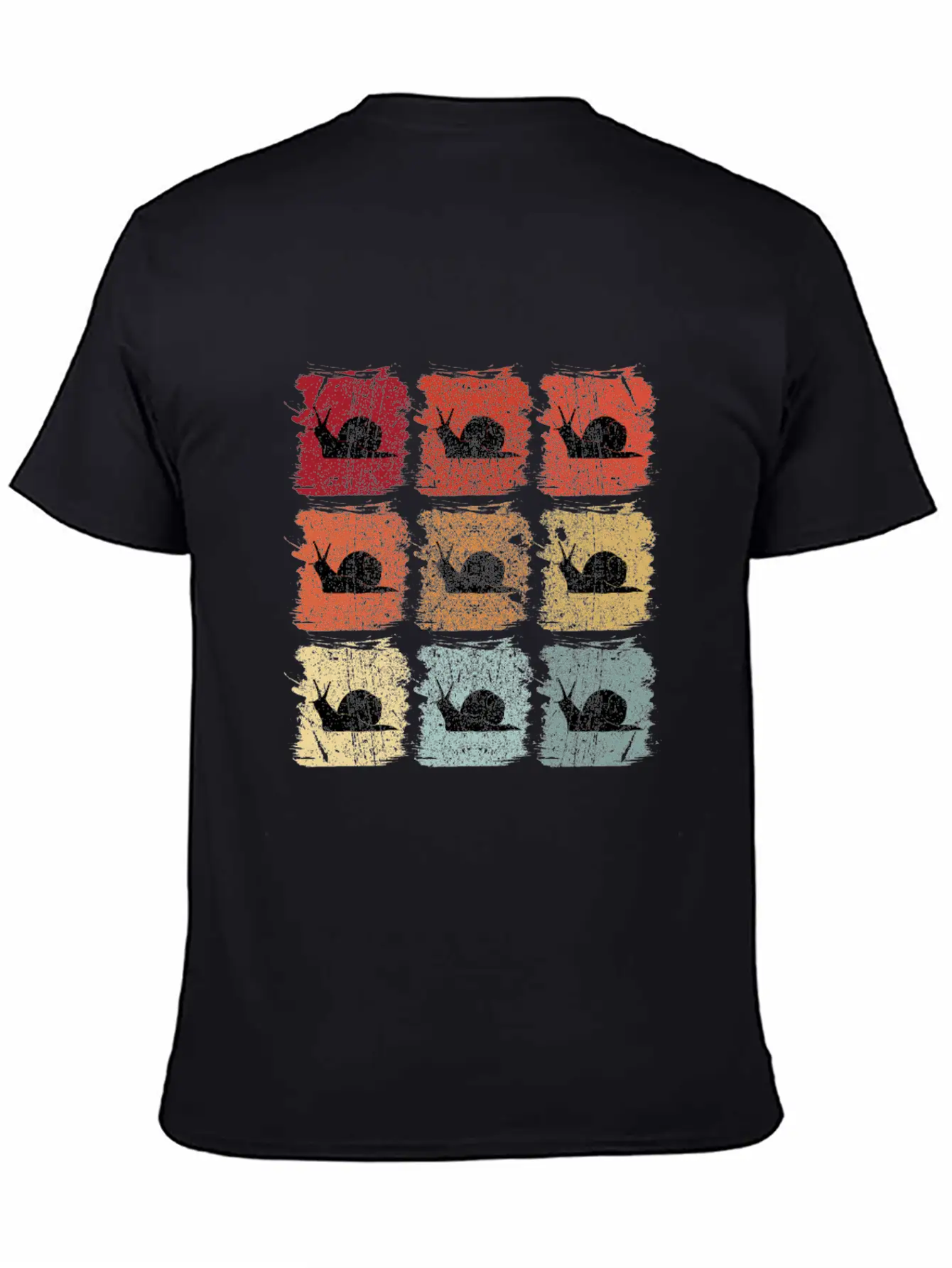 Retro Pop Art Snail Unisex Casual T-Shirt – Clean Design For Daily Comfort