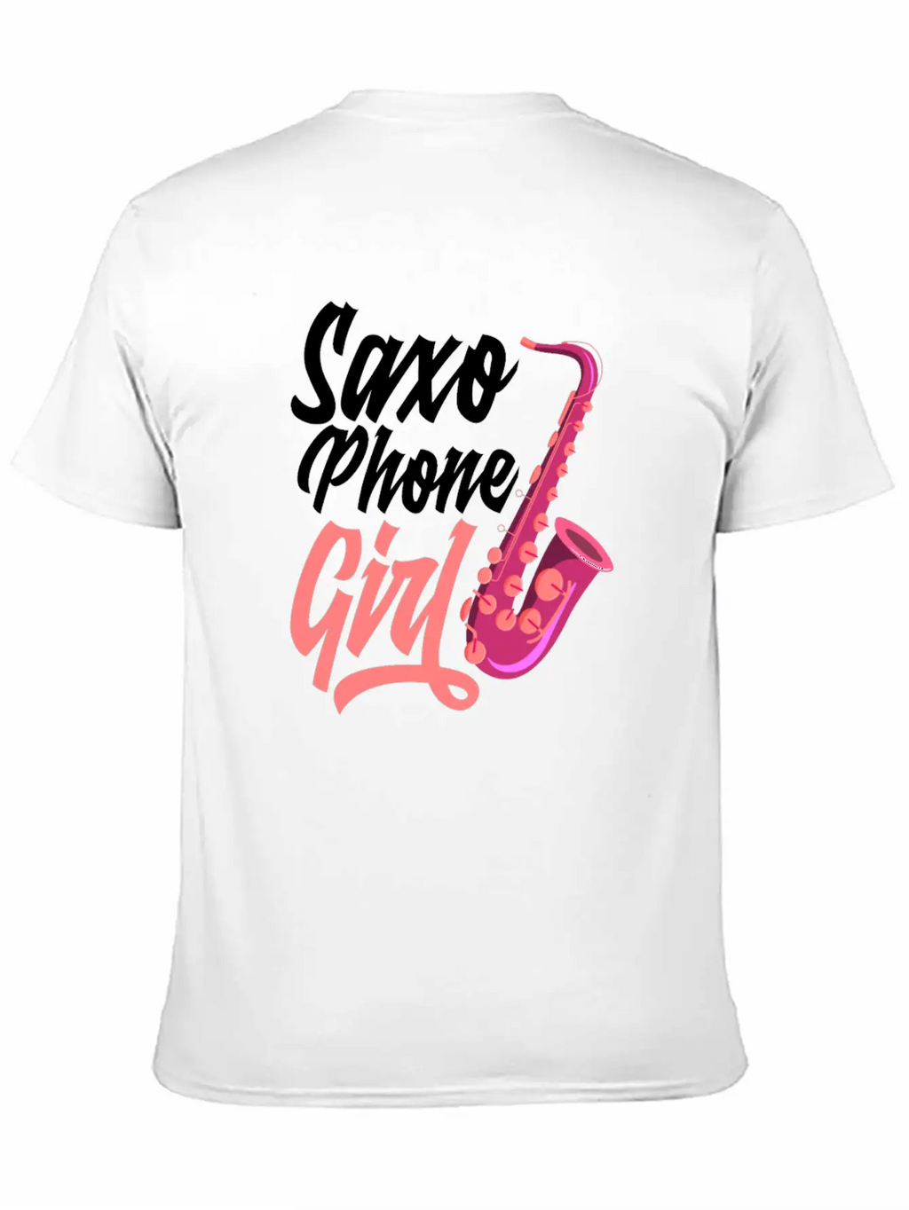Retro Saxophone Jazz Saxophone Girl Gift Breathable Soft Cotton T-Shirt – Timeless Casual Look
