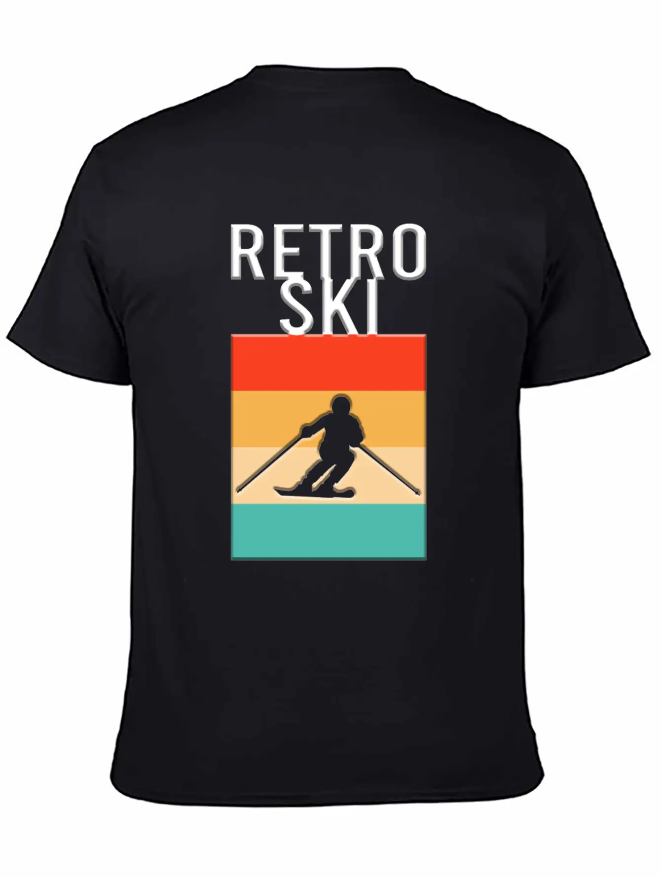 Retro Ski Casual Graphic T-Shirt – Simple And Comfortable Daily Wear