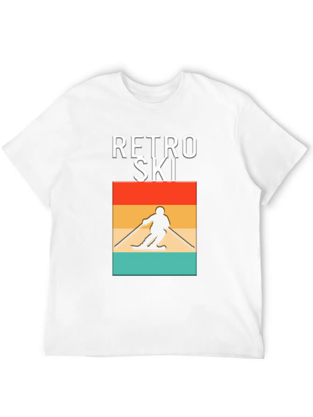 Retro Ski Casual Graphic T-Shirt – Simple And Comfortable Daily Wear