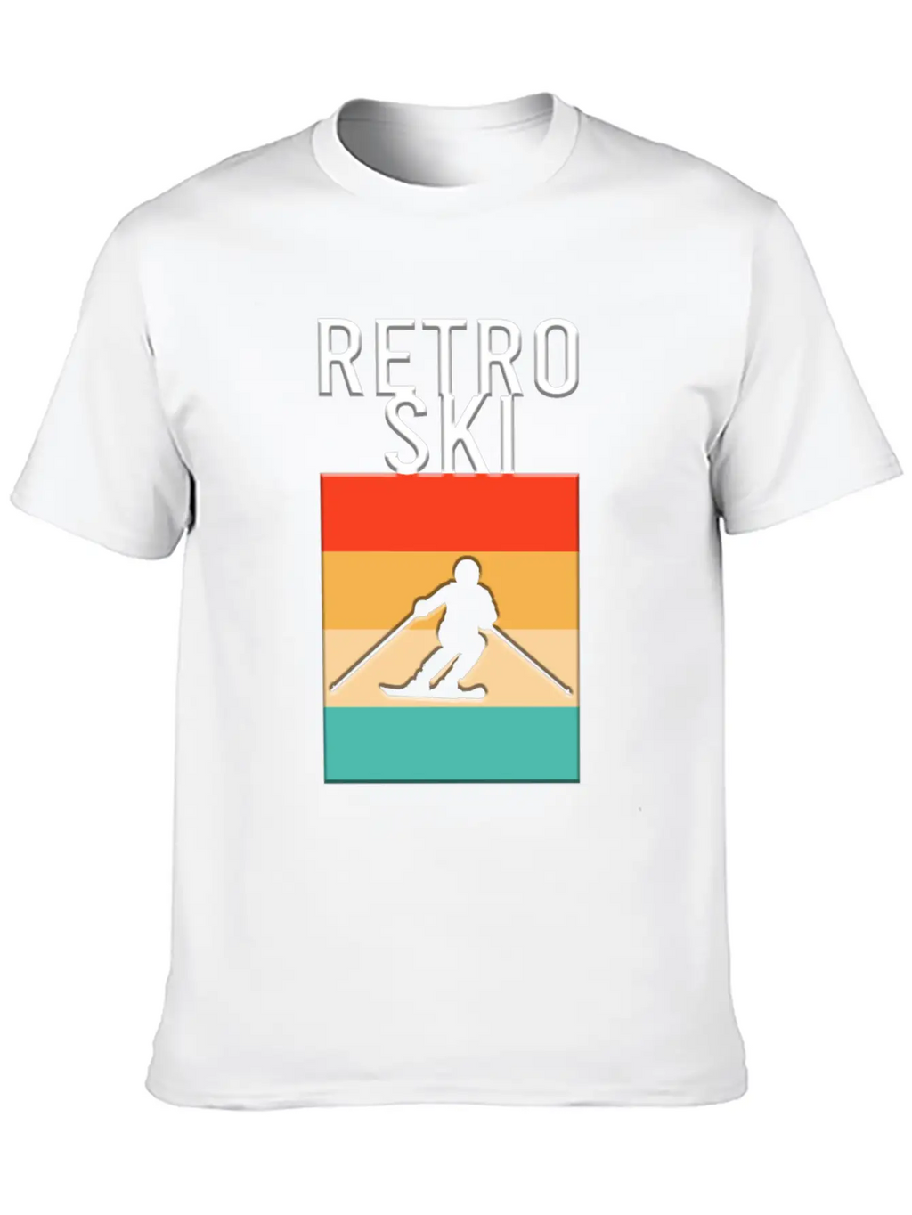 Retro Ski Casual Graphic T-Shirt – Simple And Comfortable Daily Wear