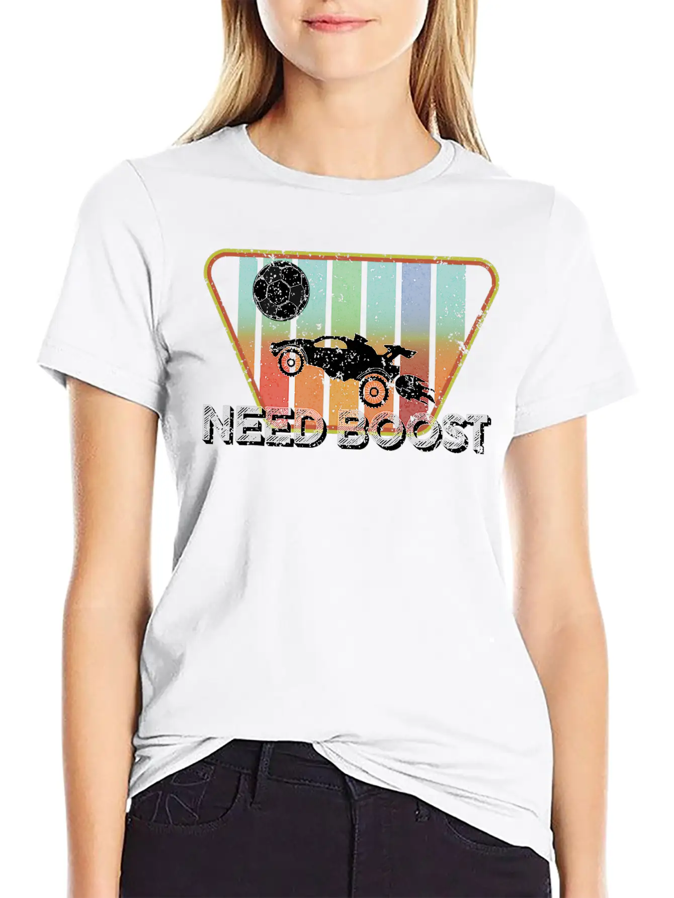 Retro Style Rocket RC Soccer Car League Gamer Stylish Everyday T-Shirt – Unisex Basic Cotton Tee