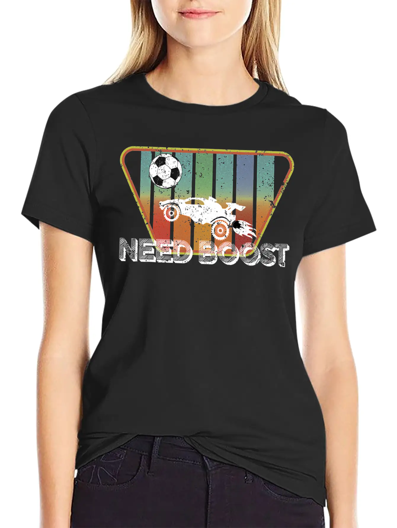 Retro Style Rocket RC Soccer Car League Gamer Stylish Everyday T-Shirt – Unisex Basic Cotton Tee