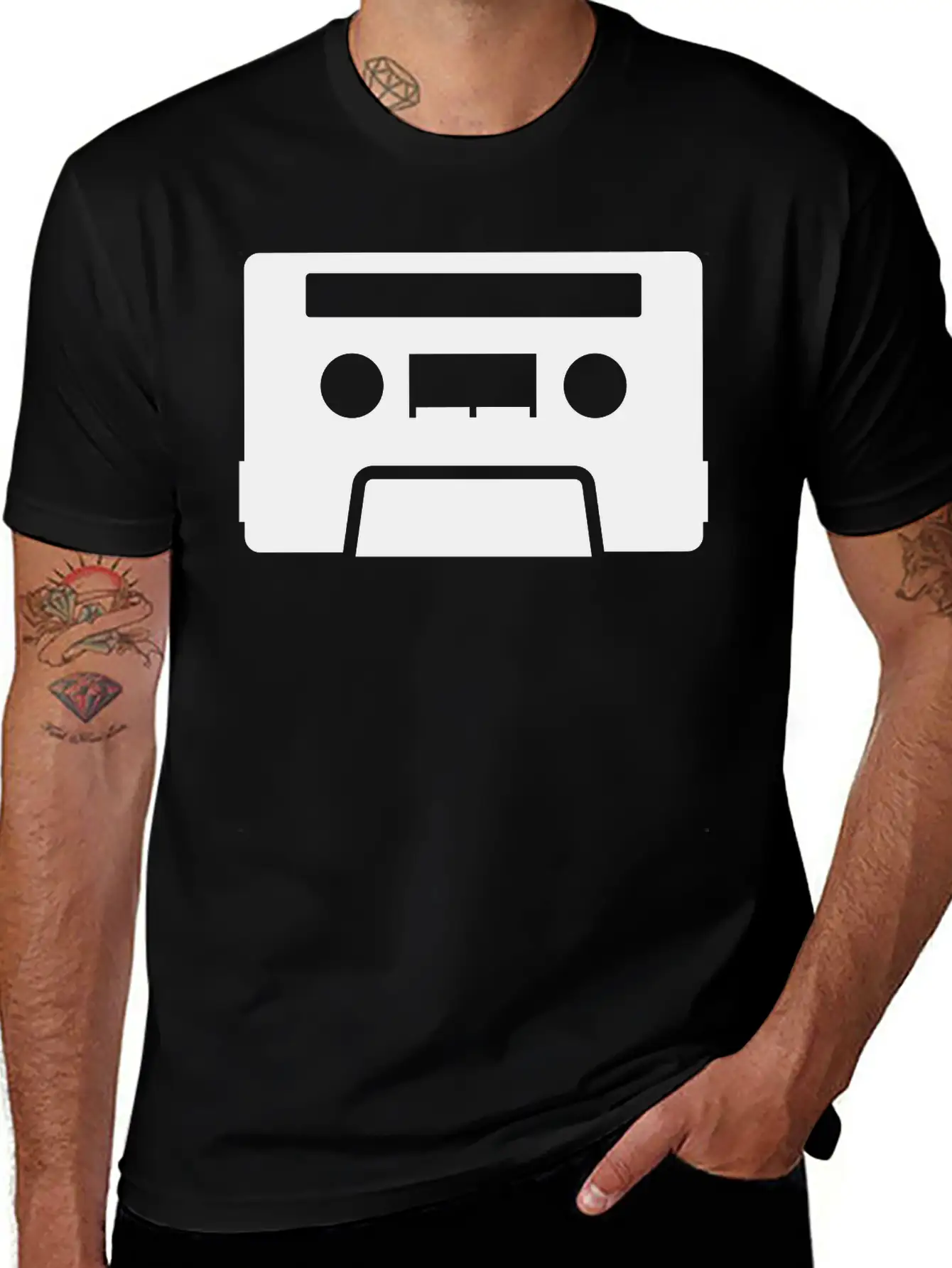Retro Tape Unisex Casual T-Shirt – Clean Design For Daily Comfort