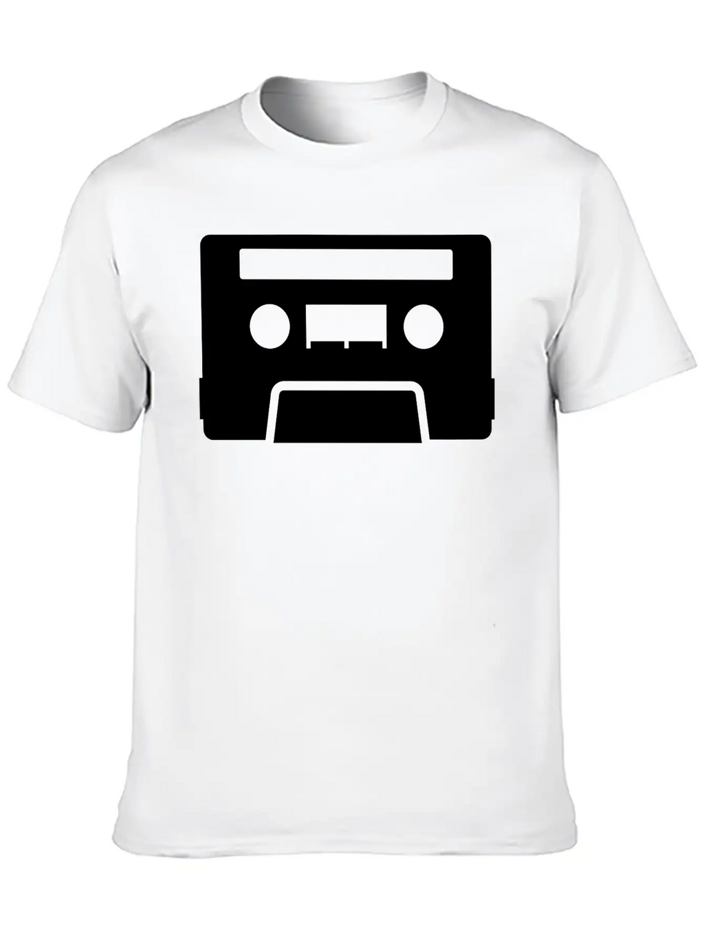 Retro Tape Unisex Casual T-Shirt – Clean Design For Daily Comfort
