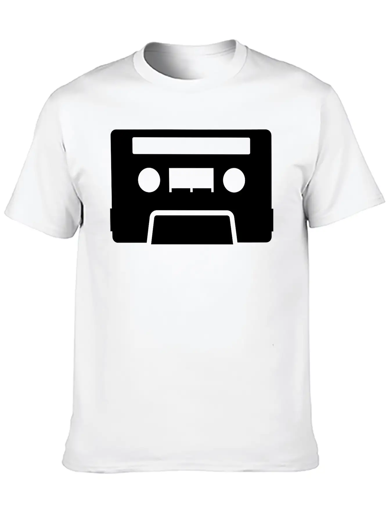 Retro Tape Unisex Casual T-Shirt – Clean Design For Daily Comfort