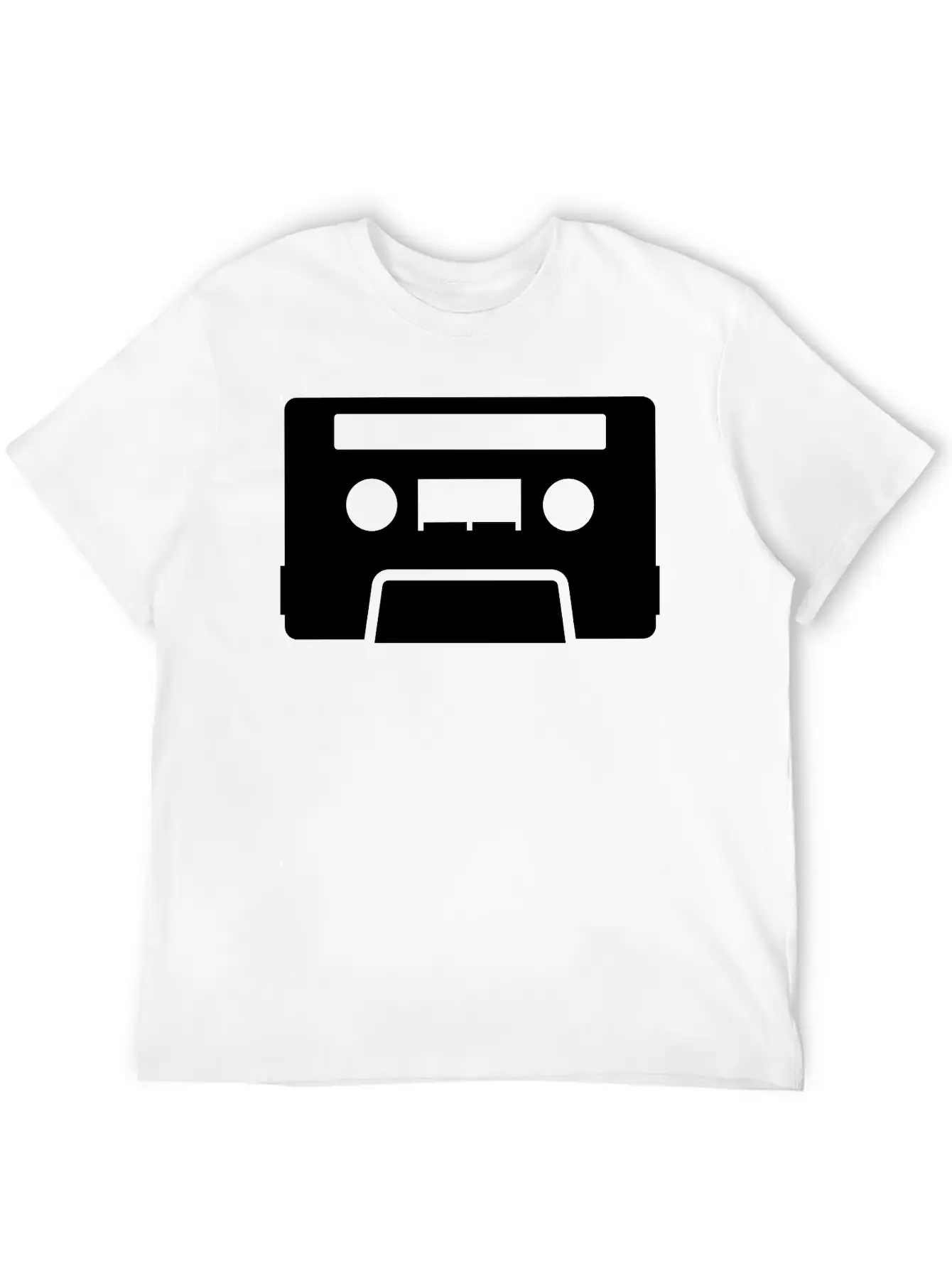 Retro Tape Unisex Casual T-Shirt – Clean Design For Daily Comfort