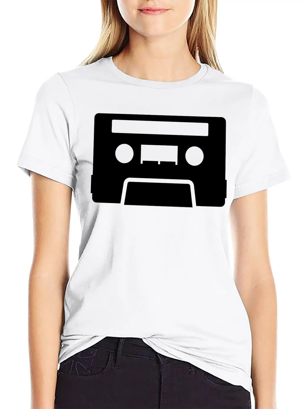 Retro Tape Unisex Casual T-Shirt – Clean Design For Daily Comfort