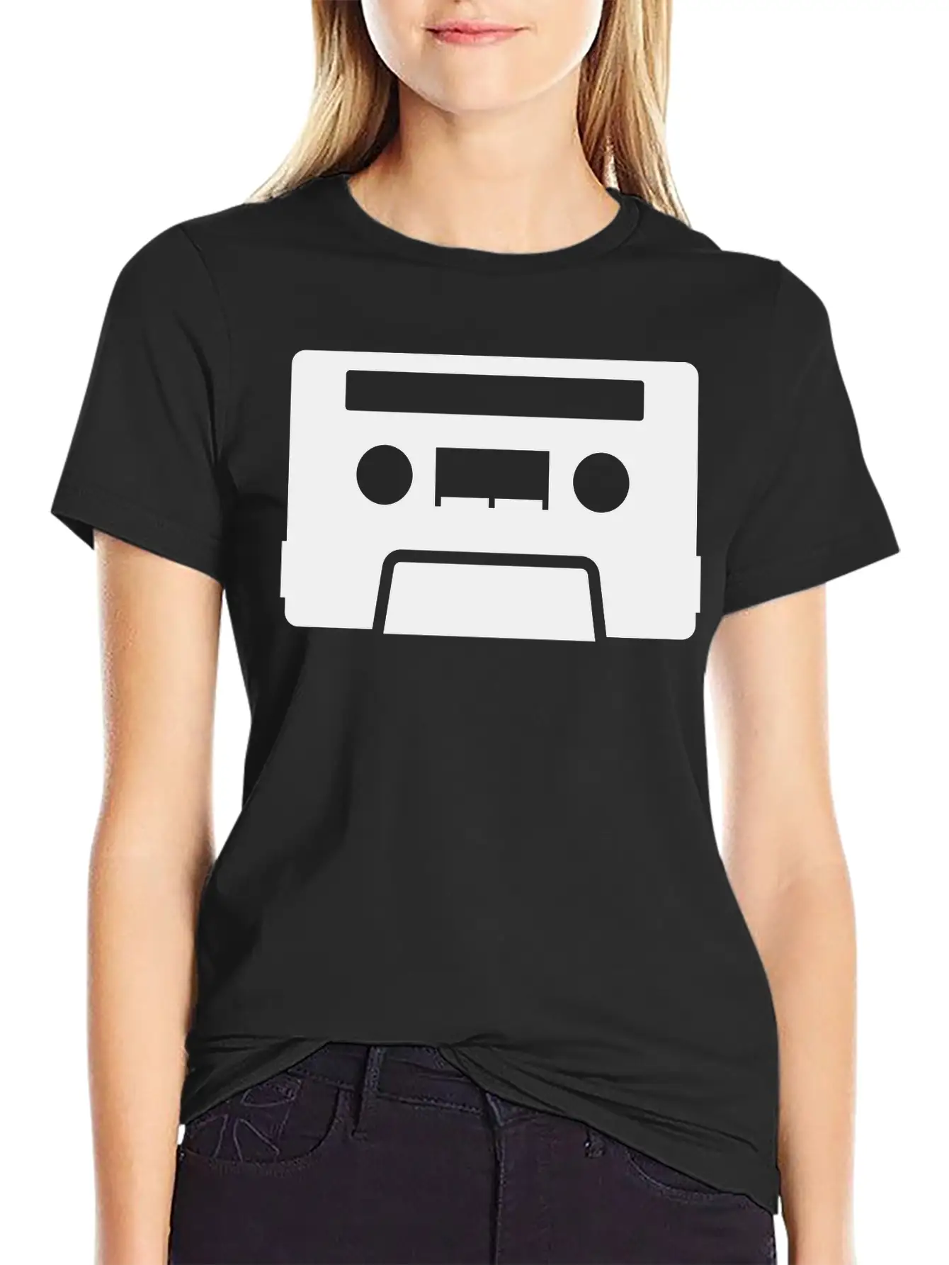 Retro Tape Unisex Casual T-Shirt – Clean Design For Daily Comfort