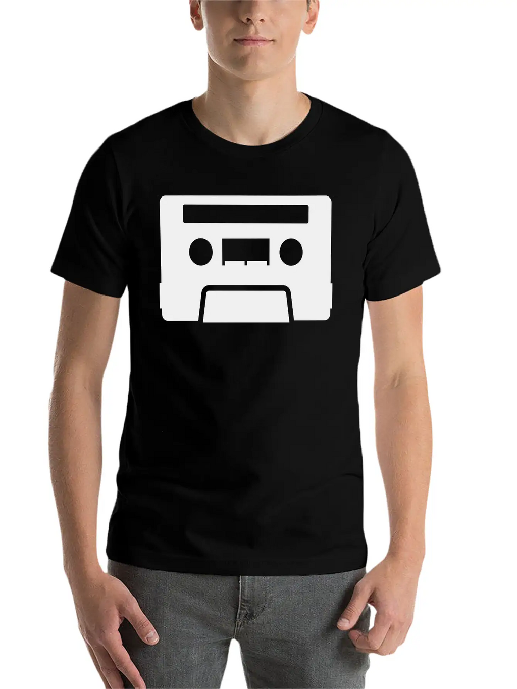 Retro Tape Unisex Casual T-Shirt – Clean Design For Daily Comfort
