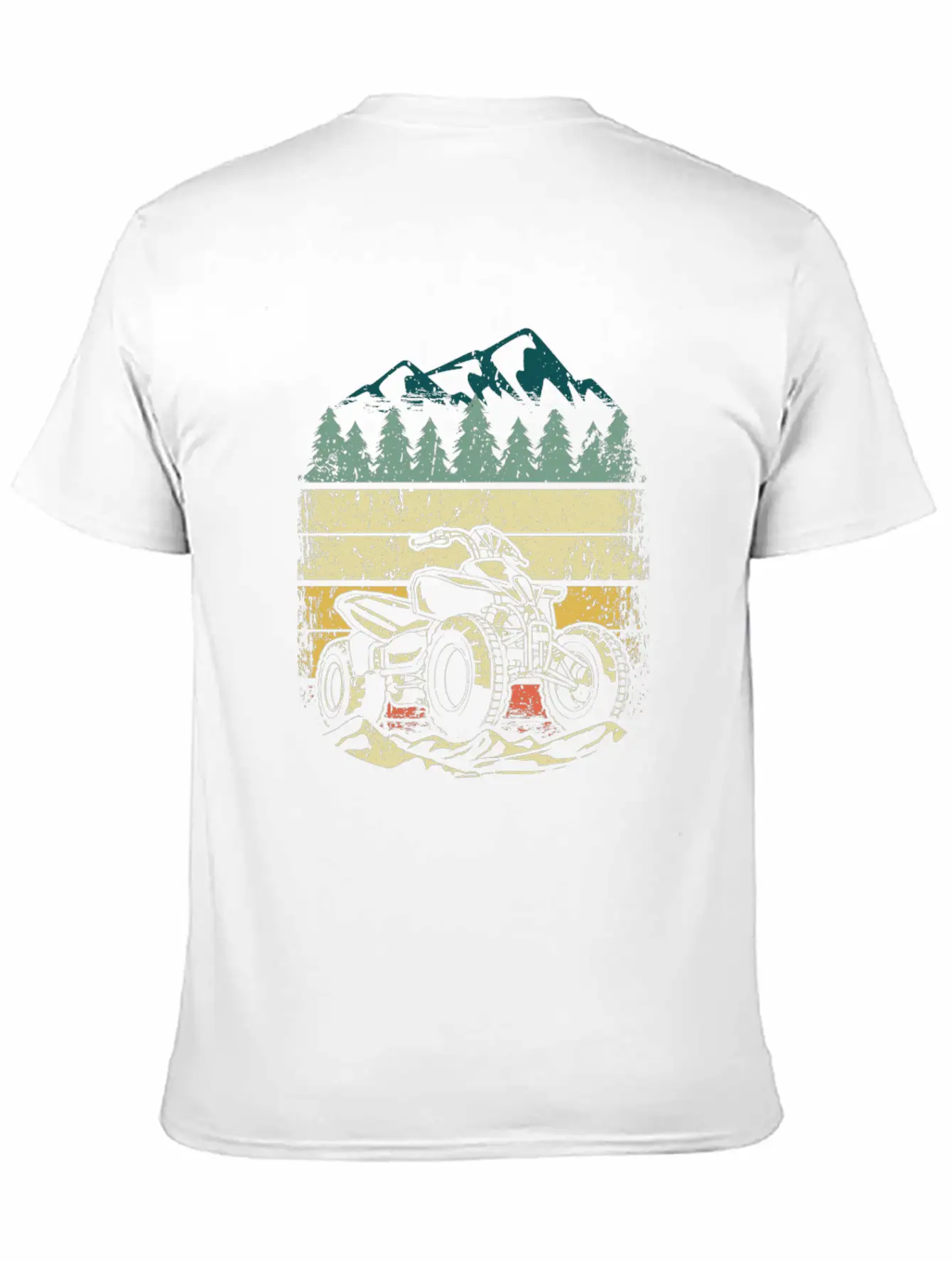 Retro Vintage 4x4 ATV Four Wheeler Quad Biker Unisex Short Sleeve Soft Cotton T-Shirt – Casual Everyday Wear