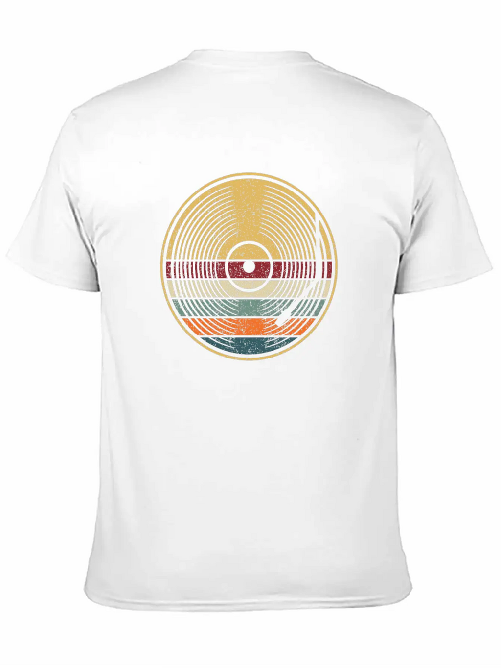 Retro Vinyl Disc LP Records Unisex Casual T-Shirt – Clean Design For Daily Comfort