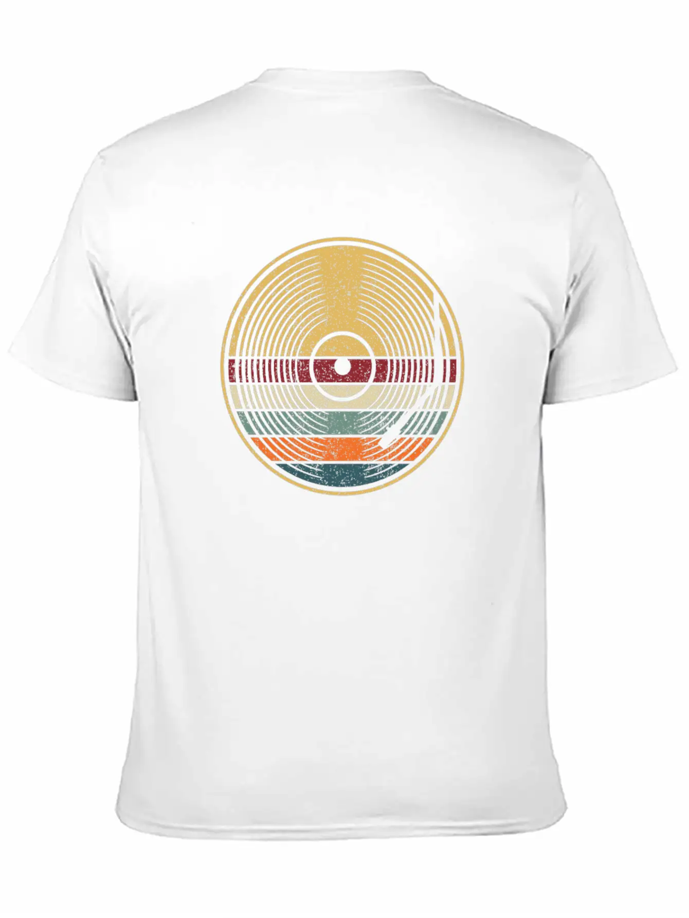 Retro Vinyl Disc LP Records Unisex Casual T-Shirt – Clean Design For Daily Comfort