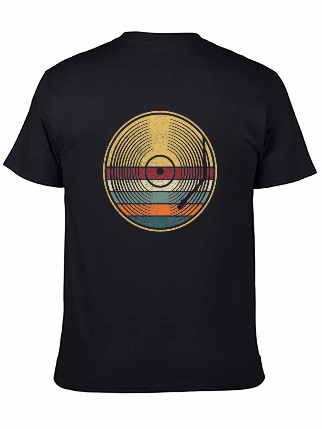Retro Vinyl Disc LP Records Unisex Casual T-Shirt – Clean Design For Daily Comfort
