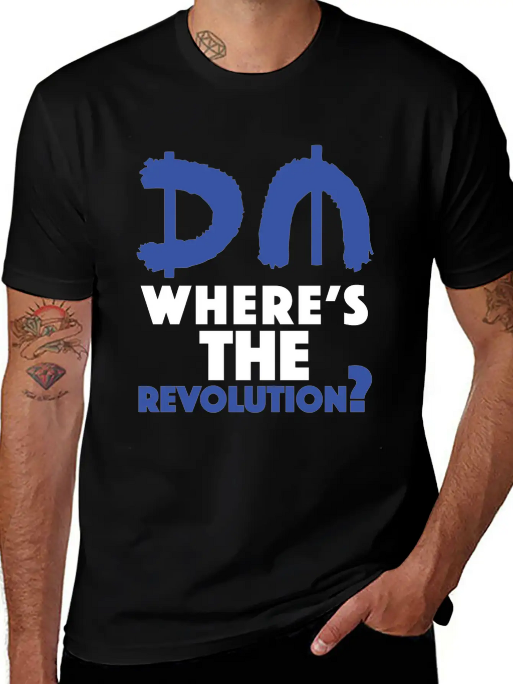 Revolution Blue Unisex Short Sleeve Soft Cotton T-Shirt – Casual Everyday Wear