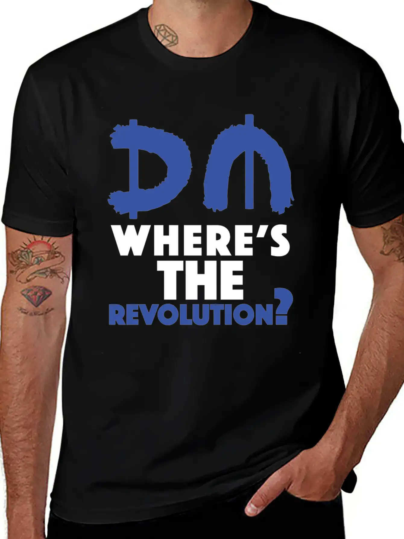 Revolution Blue Unisex Short Sleeve Soft Cotton T-Shirt – Casual Everyday Wear