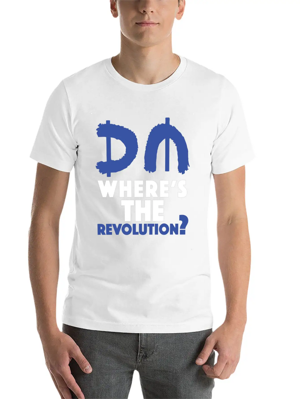 Revolution Blue Unisex Short Sleeve Soft Cotton T-Shirt – Casual Everyday Wear