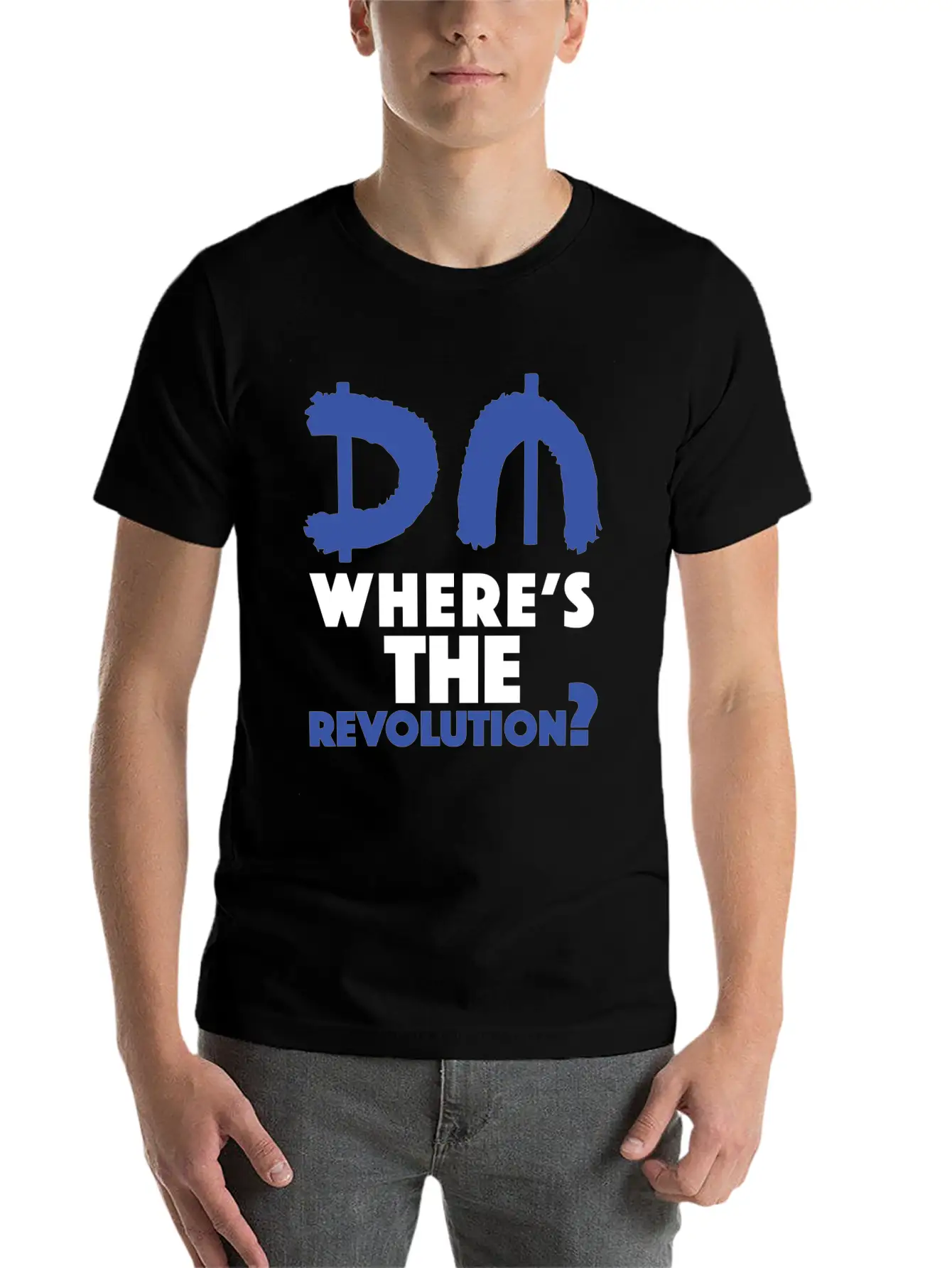 Revolution Blue Unisex Short Sleeve Soft Cotton T-Shirt – Casual Everyday Wear
