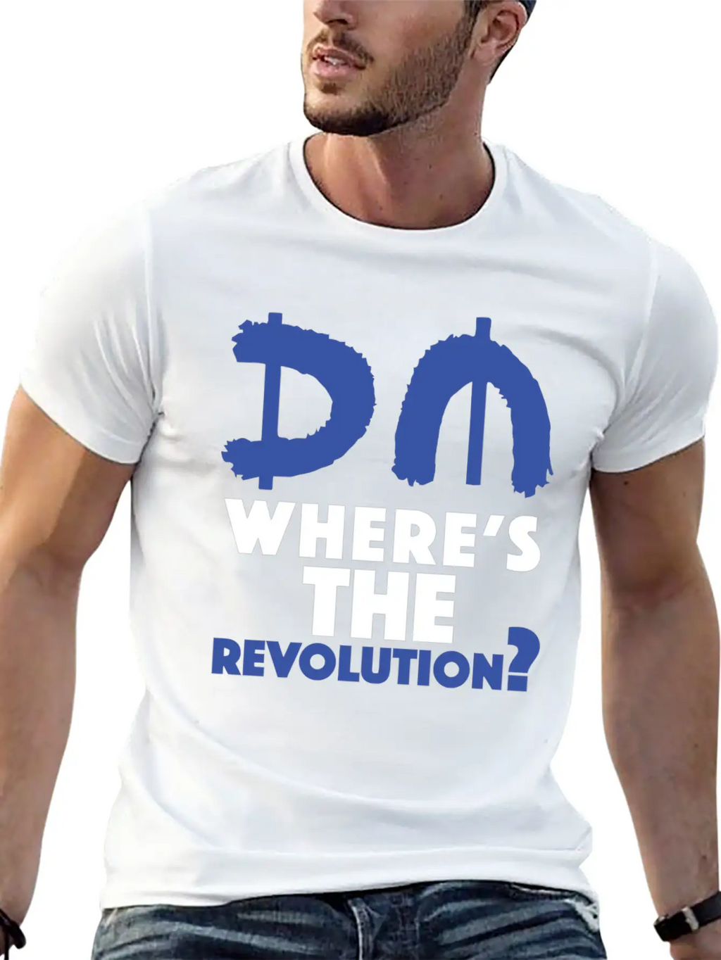 Revolution Blue Unisex Short Sleeve Soft Cotton T-Shirt – Casual Everyday Wear
