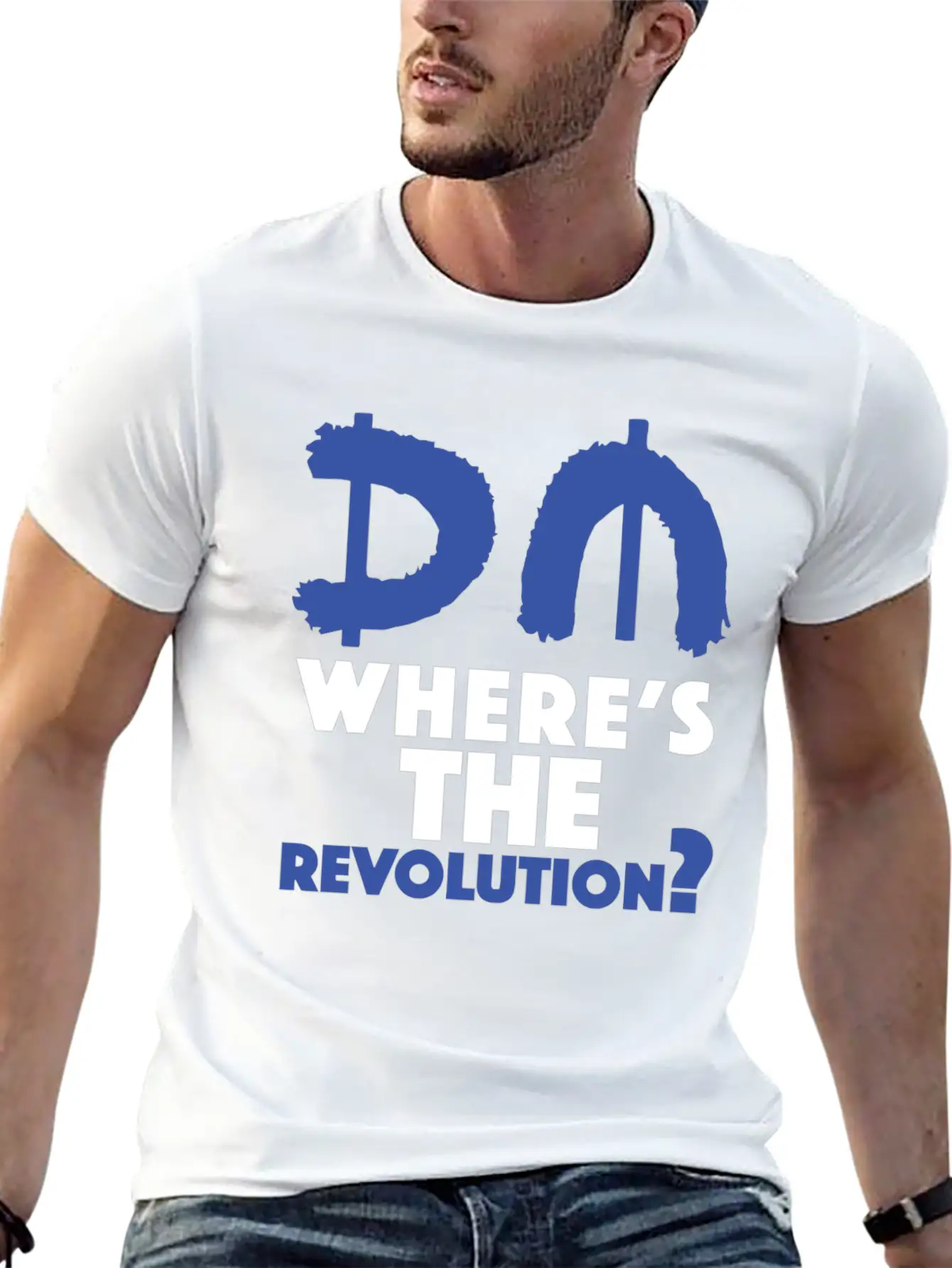Revolution Blue Unisex Short Sleeve Soft Cotton T-Shirt – Casual Everyday Wear
