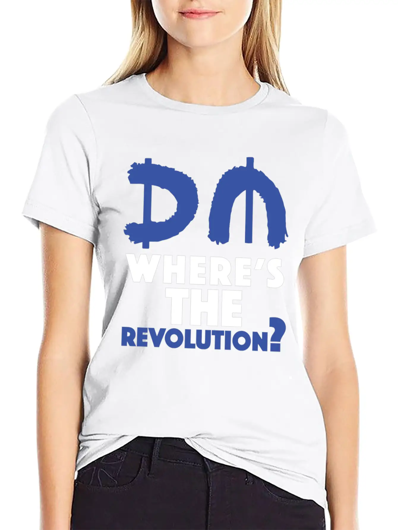 Revolution Blue Unisex Short Sleeve Soft Cotton T-Shirt – Casual Everyday Wear
