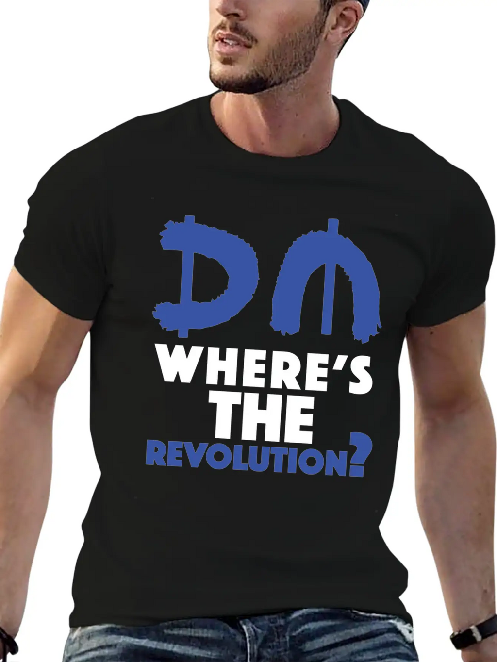 Revolution Blue Unisex Short Sleeve Soft Cotton T-Shirt – Casual Everyday Wear