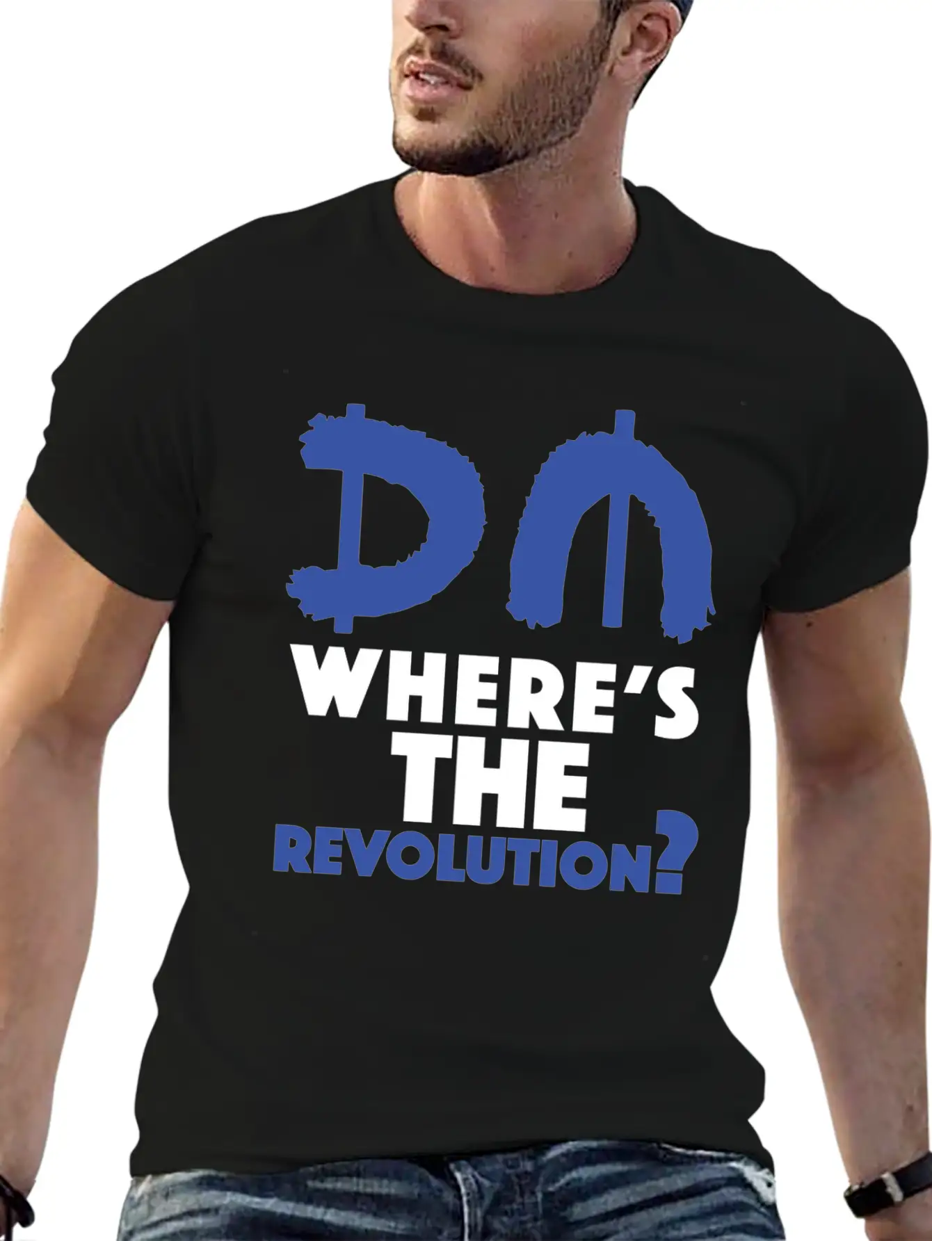 Revolution Blue Unisex Short Sleeve Soft Cotton T-Shirt – Casual Everyday Wear