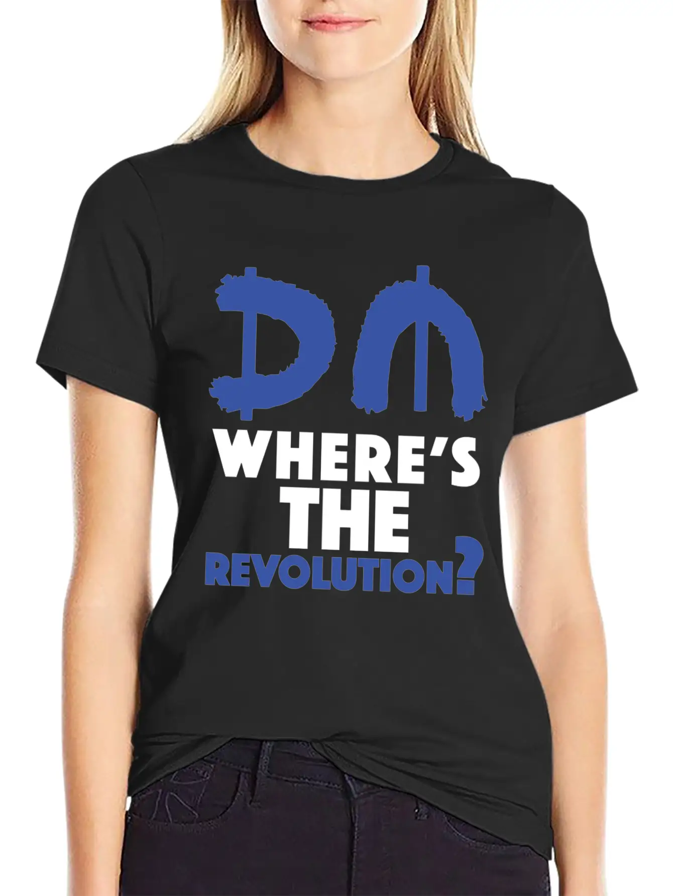 Revolution Blue Unisex Short Sleeve Soft Cotton T-Shirt – Casual Everyday Wear