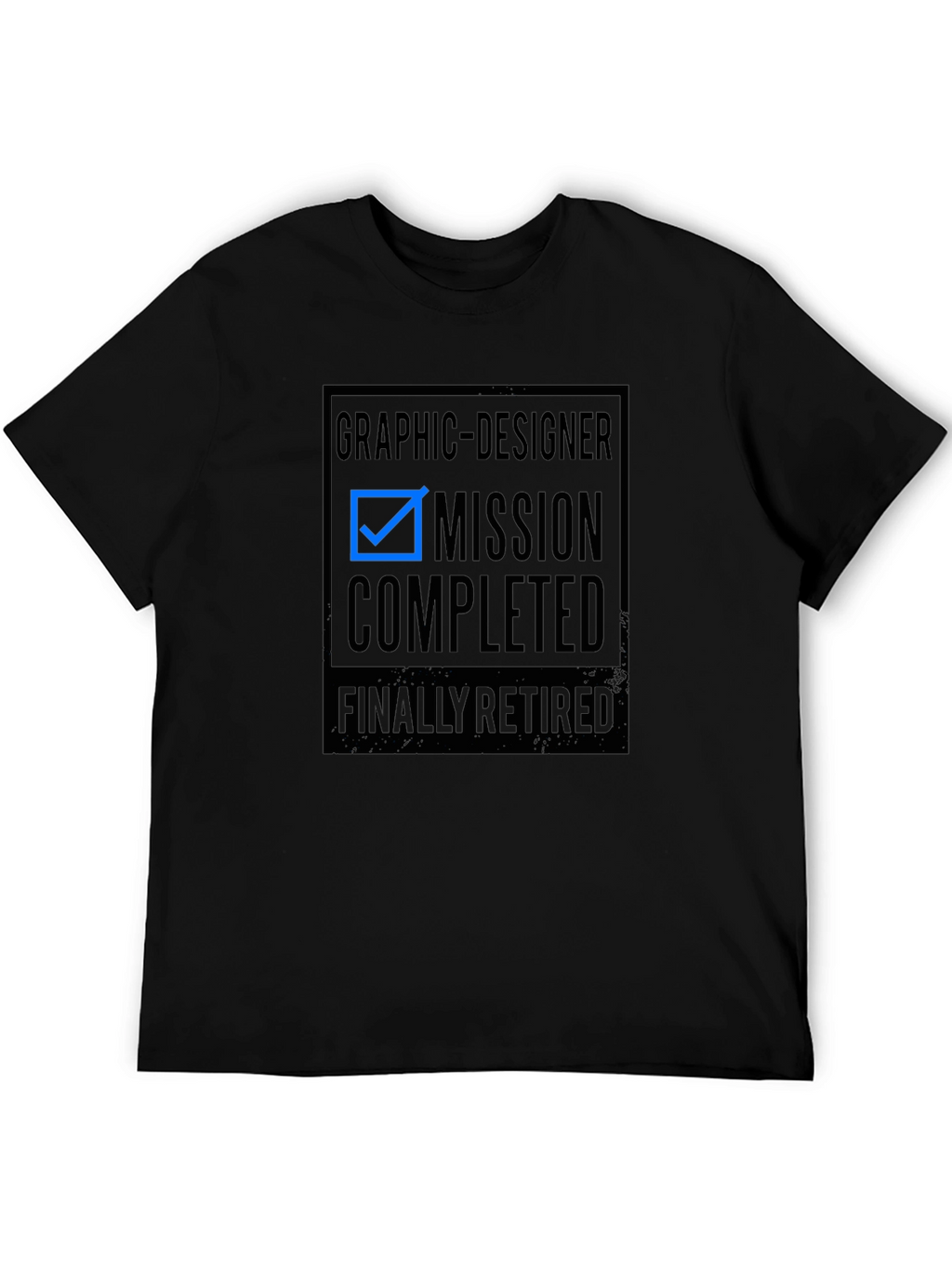 Graphic Designer Retired Mission Completed T-Shirt