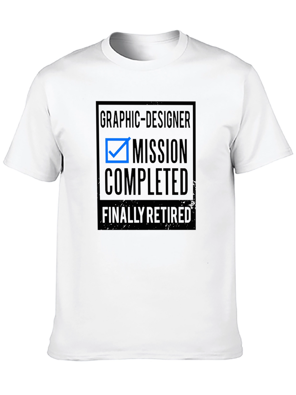 Graphic Designer Retired Mission Completed T-Shirt