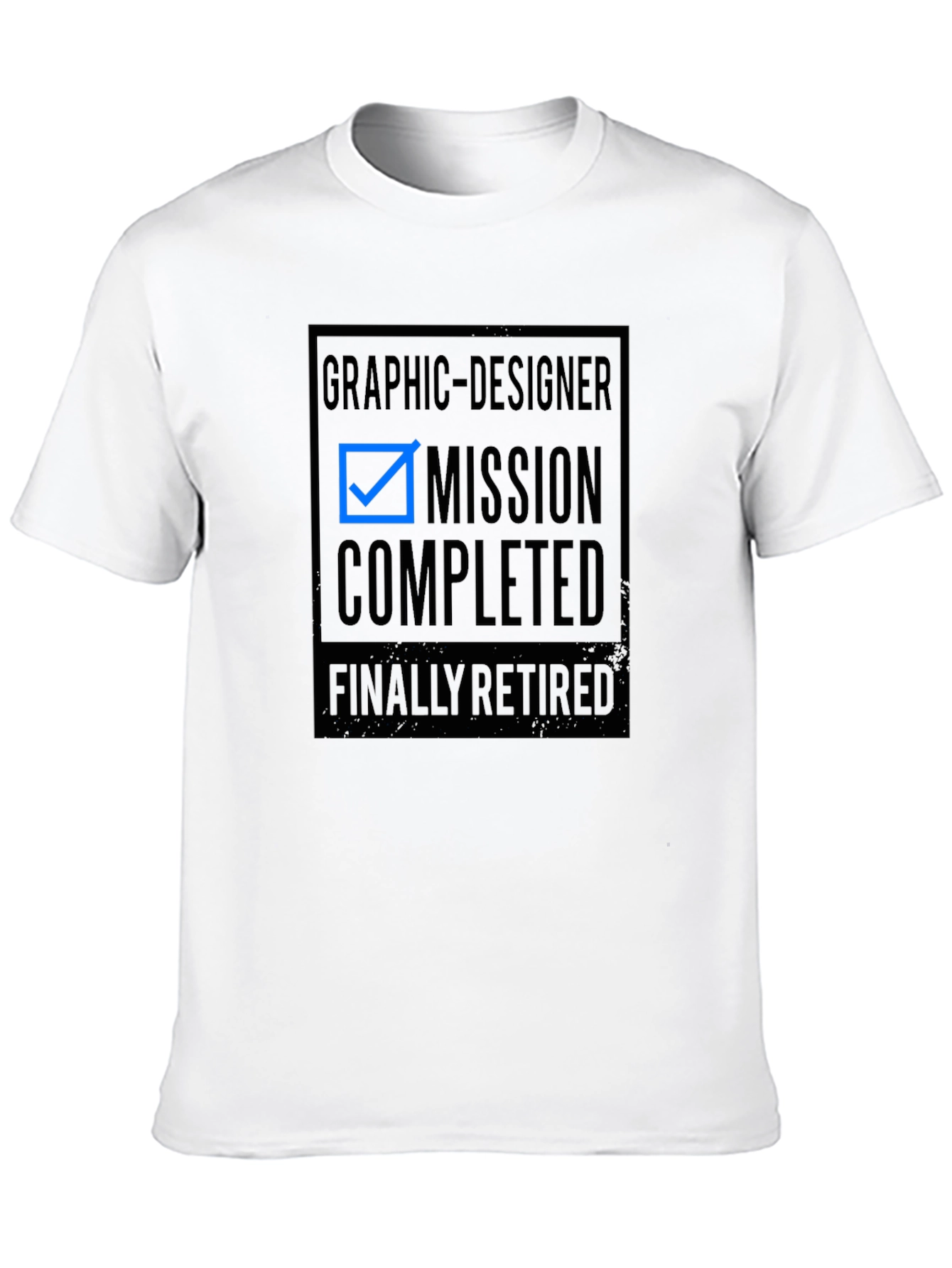 Graphic Designer Retired Mission Completed T-Shirt