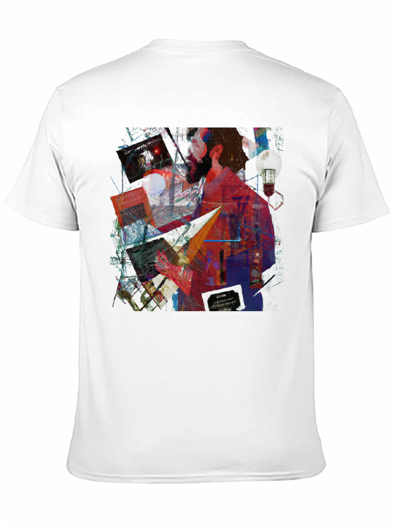 Abstract Art Graphic Print Black T-Shirt