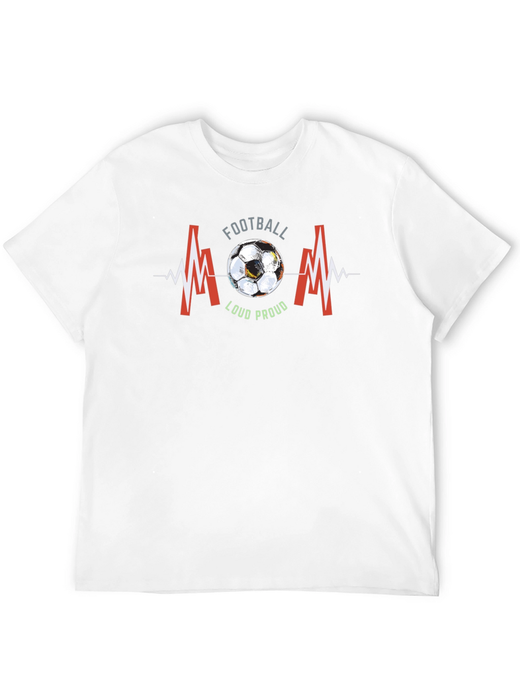 Football Mom T-Shirt - Loud & Proud Graphic Tee