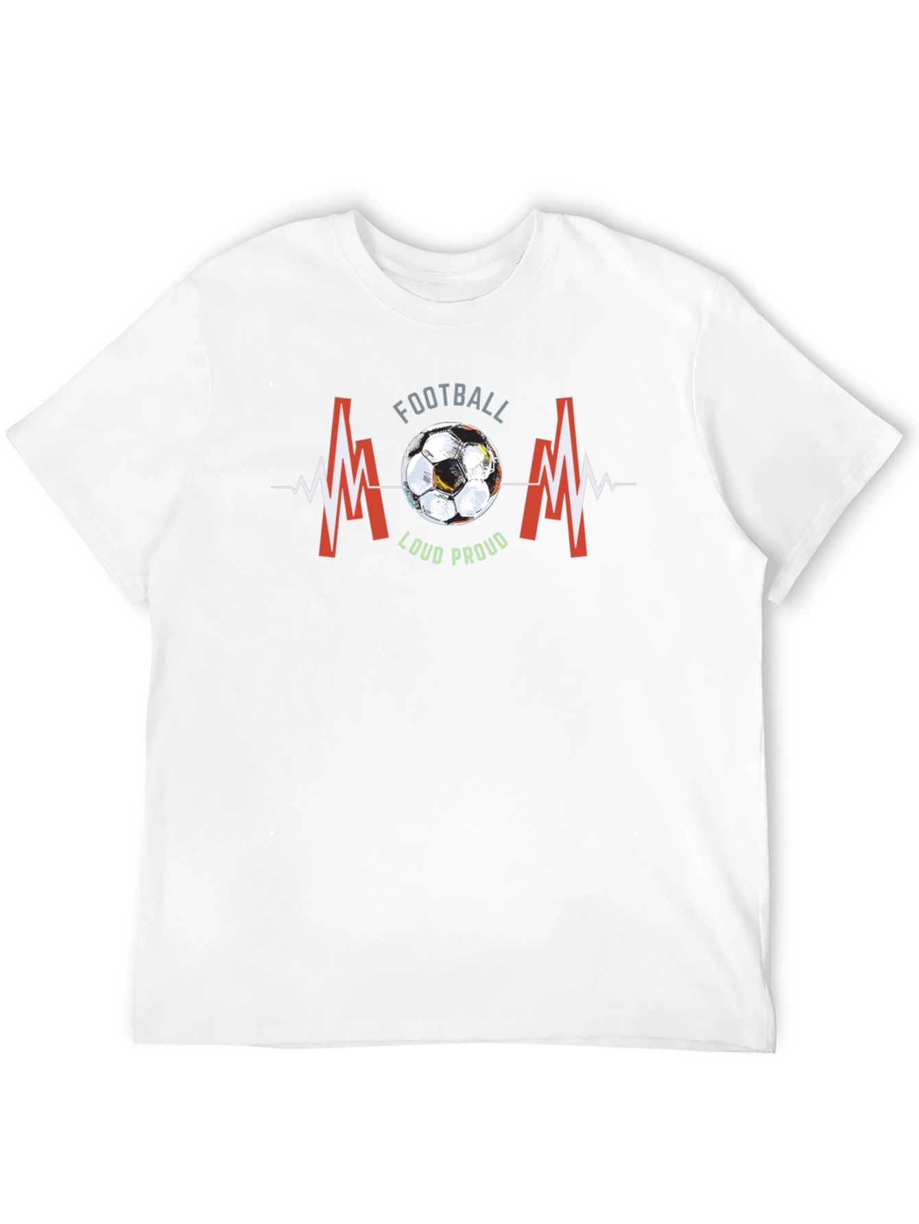 Football Mom T-Shirt - Loud & Proud Graphic Tee