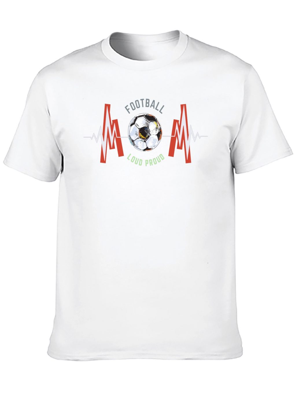 Football Mom T-Shirt - Loud & Proud Graphic Tee
