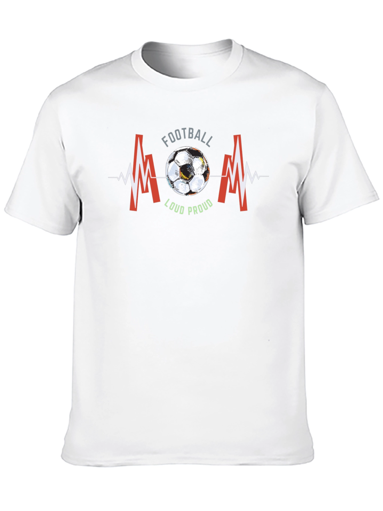 Football Mom T-Shirt - Loud & Proud Graphic Tee