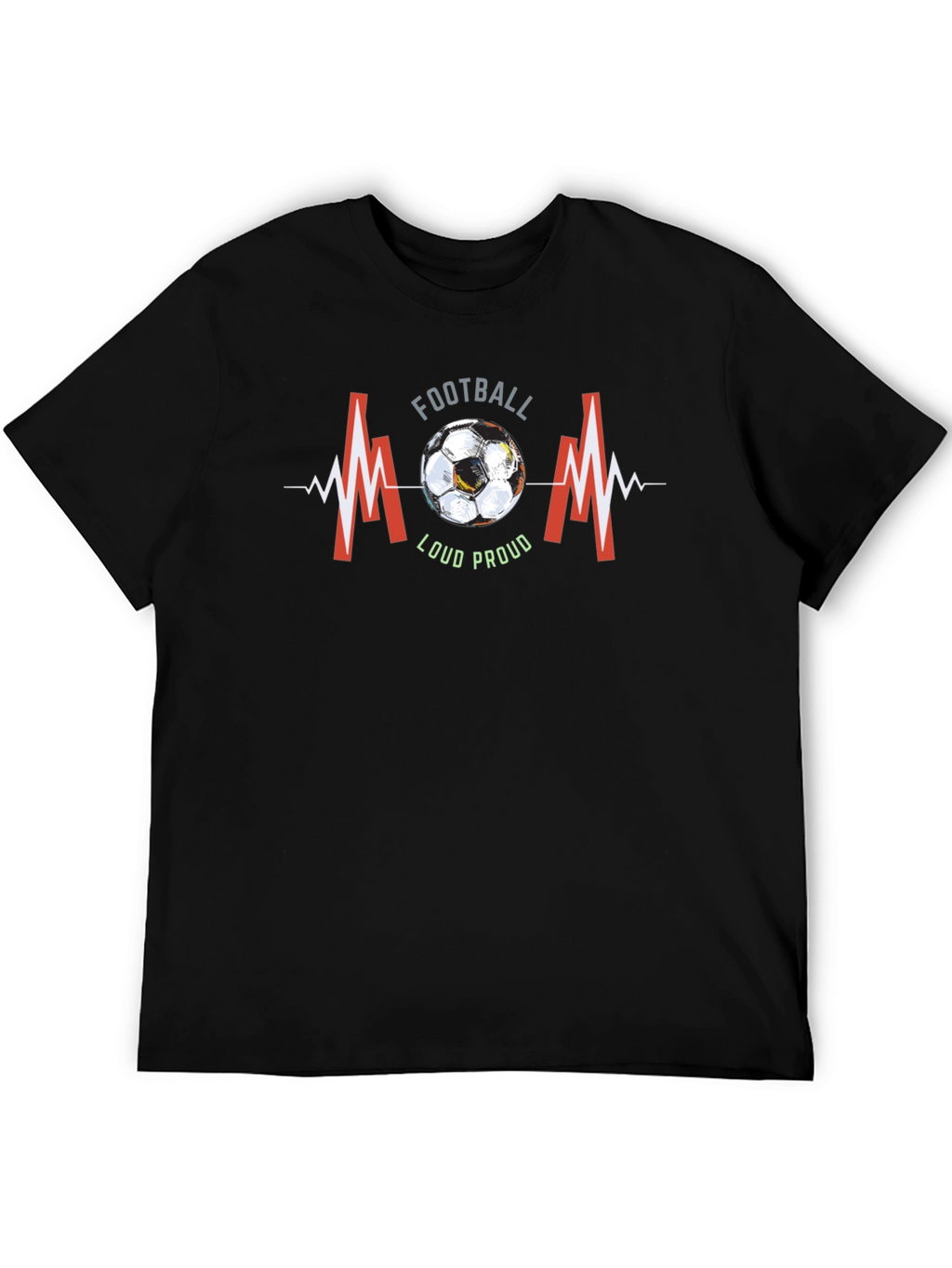 Football Mom T-Shirt - Loud & Proud Graphic Tee