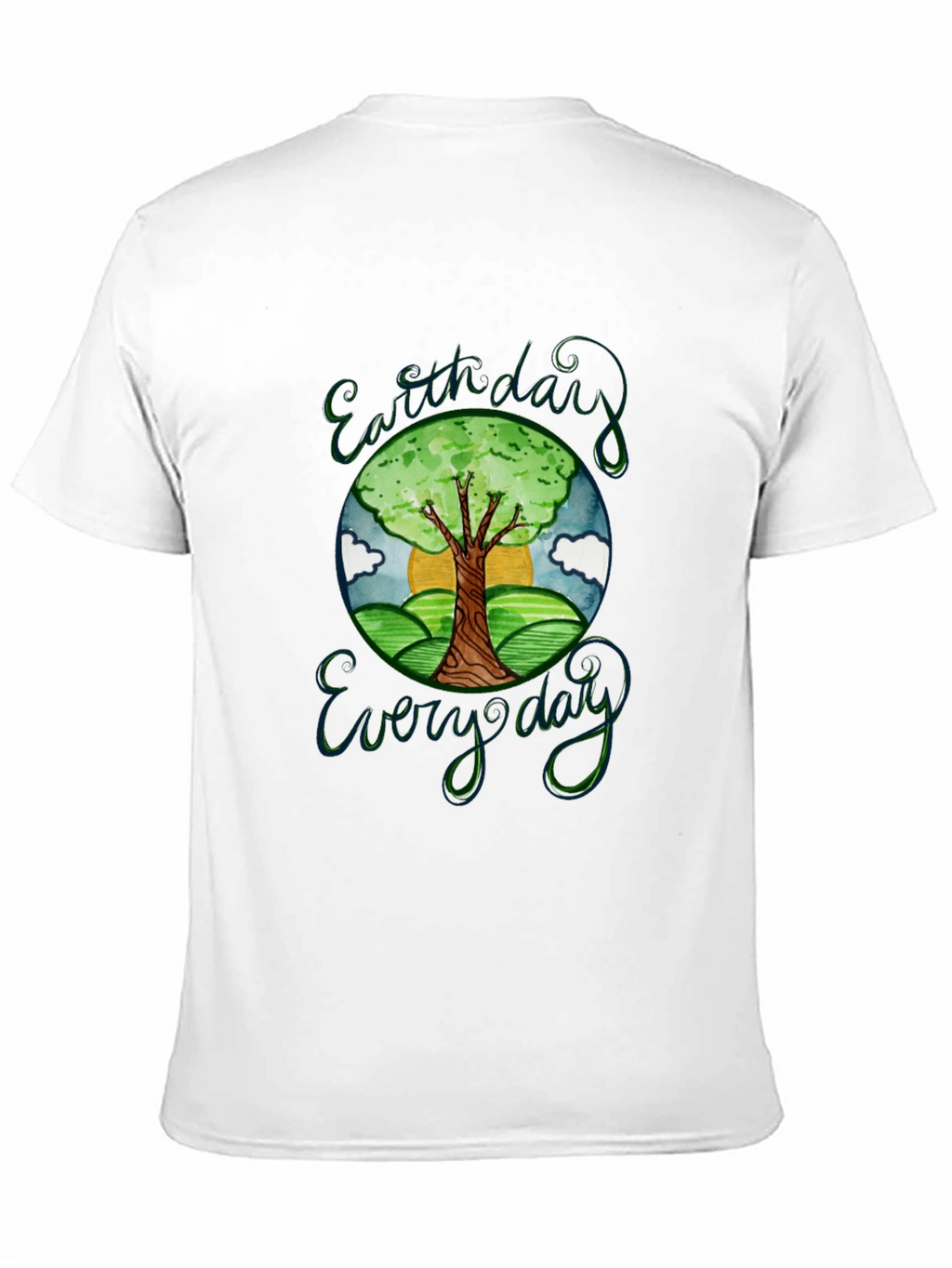Earth Day Everyday Graphic T-Shirt Black